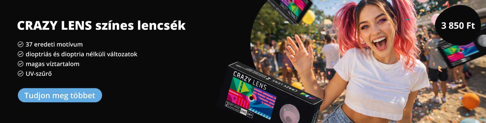 37 eredeti motívum, dioptriás és dioptria nélküli változatok, magas
víztartalom