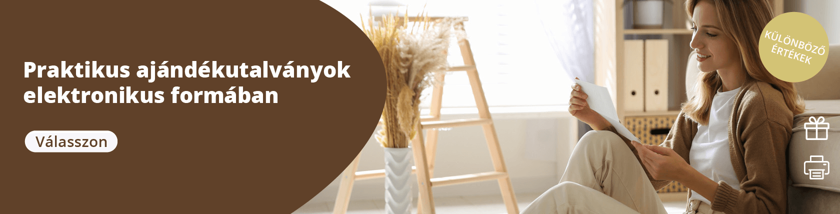Praktikus ajándékutalványok elektronikus formában
