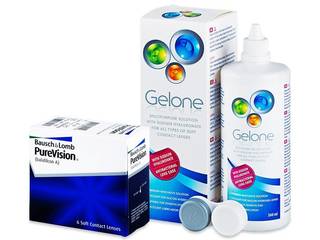 PureVision (6 db lencse) + 360 ml Gelone ápolószer