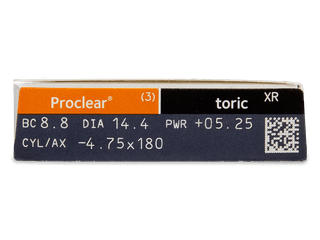 Proclear Toric XR (3 db lencse) - Paraméterek előnézete