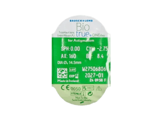 Biotrue ONEday for Astigmatism (30 lencse) - Buborékcsomagolás előnézete