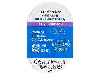 SofLens Daily Disposable (90 db lencse) - Buborékcsomagolás előnézete