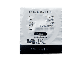 Miru 1 Month Menicon toric (6 lencse) - Buborékcsomagolás előnézete