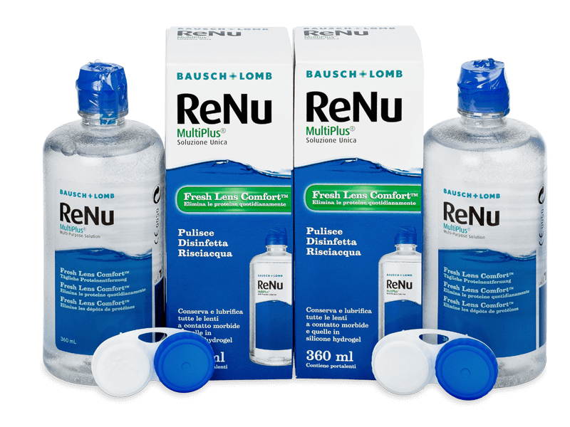 ReNu MultiPlus kontaktlencse folyadék 2 x 360 ml  - Economy duo- pack solution