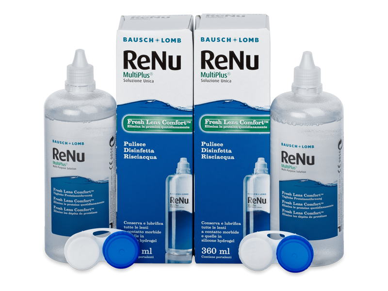 ReNu MultiPlus kontaktlencse folyadék 2 x 360 ml  - Gazdaságos duo kiszerelés - ápolószer