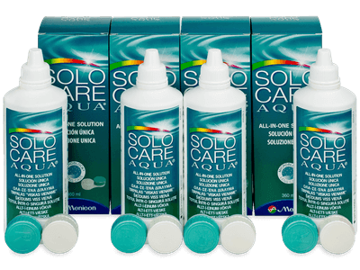 SoloCare Aqua kontaktlencse folyadék 4 x 360 ml
