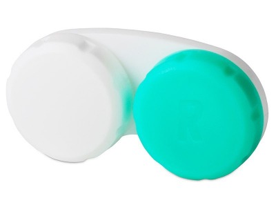 Zöld-fehér kontaktlencse tartó 