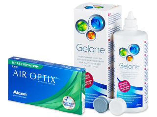 Air Optix for Astigmatism (6 db lencse) + 360 ml Gelone ápolószer - Kedvezményes csomag