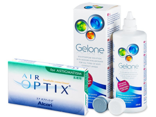 Air Optix for Astigmatism (6 db lencse) + 360 ml Gelone ápolószer - Korábbi csomagolás