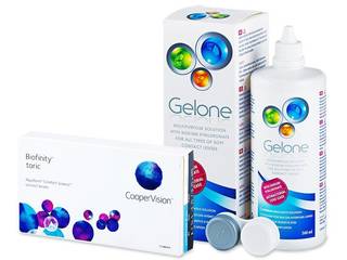 Biofinity Toric (3 db lencse) + 360 ml Gelone ápolószer