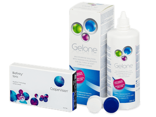 Biofinity Toric (3 db lencse) + Gelone kontaktlencse folyadék 360 ml