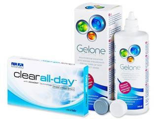 Clear All-Day (6 db lencse) + 360 ml Gelone ápolószer - Kedvezményes csomag