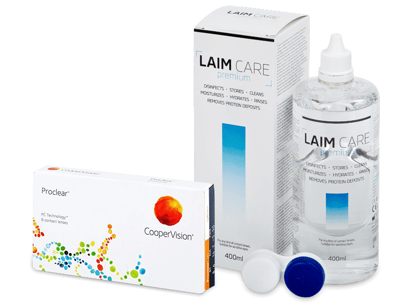 Proclear Compatibles Sphere (6 db lencse) + Laim Care kontaktlencse folyadék 400 ml - Kedvezményes csomag