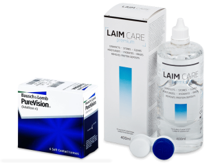 PureVision (6 db lencse) + 400 ml Laim-Care ápolószer