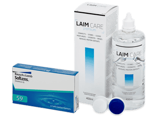 SofLens 59 (6 db lencse) + 400 ml Laim-Care ápolószer