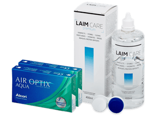 Air Optix Aqua (2x3 db lencse) + 400 ml Laim-Care ápolószer