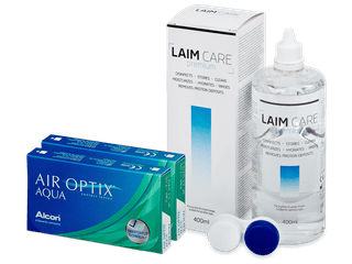 Air Optix Aqua (2x3 db lencse) + 400 ml Laim-Care ápolószer