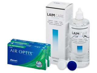 Air Optix for Astigmatism (2x3 db lencse) + 400 ml Laim-Care ápolószer