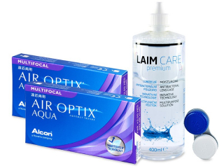 Air Optix Aqua Multifocal (2x3 db lencse) + 400 ml Laim-Care ápolószer - Korábbi csomagolás