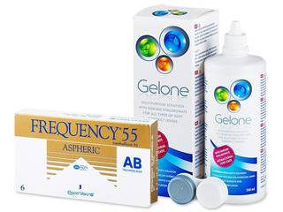 Frequency 55 Aspheric (6 db lencse) + 360 ml Gelone ápolószer