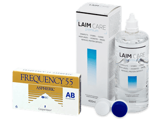 Frequency 55 Aspheric (6 db lencse) + 400ml Laim-Care ápolószer