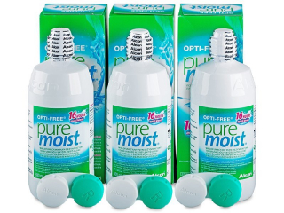 OPTI-FREE PureMoist kontaktlencse folyadék 3 x 300 ml  - Gazdaságos hármas kiszerelés - ápolószer