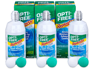OPTI-FREE RepleniSH kontaktlencse folyadék 3 x 300 ml  - Economy 3-pack 