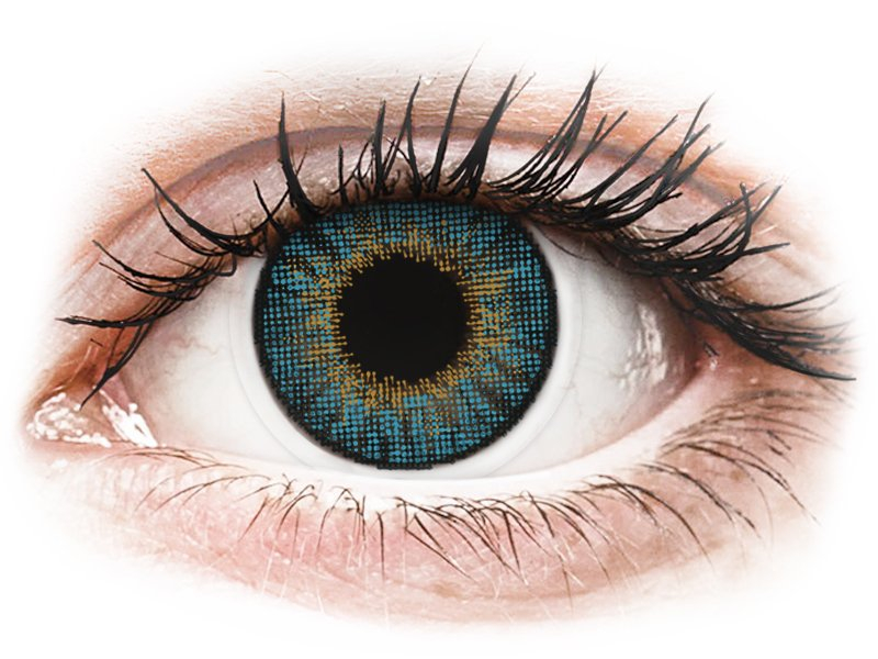 Air Optix Colors - Blue - dioptriával (2 db lencse) - Coloured contact lenses