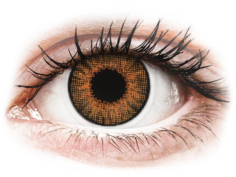 Air Optix Colors - Honey - dioptria nélkül (2 db lencse) - Coloured contact lenses