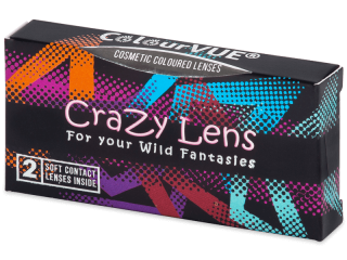 ColourVUE Crazy Lens - BlackOut - dioptria nélkül (2 db lencse) - Ez a termék ilyen változatú csomagolásban is kapható