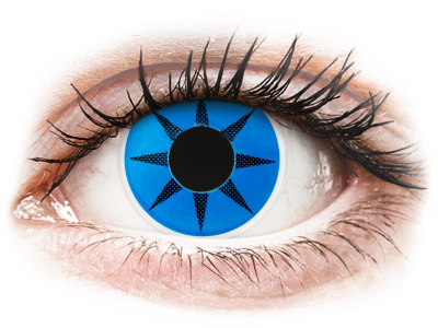 ColourVUE Crazy Lens - Blue Star - dioptria nélkül (2 db lencse)