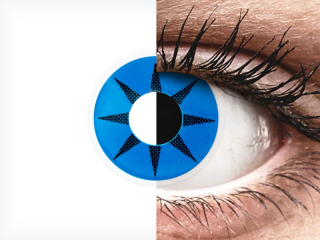 ColourVUE Crazy Lens - Blue Star - dioptria nélkül (2 db lencse)