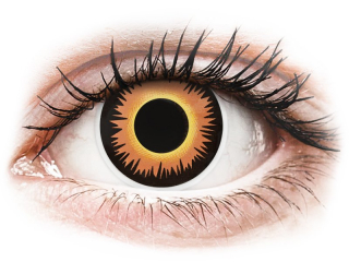 ColourVUE Crazy Lens - Orange Werewolf - dioptria nélkül (2 db lencse) - Coloured contact lenses