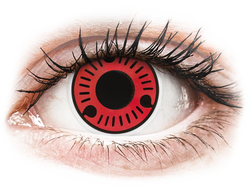 ColourVUE Crazy Lens - Sasuke - dioptria nélkül (2 db lencse) - Coloured contact lenses
