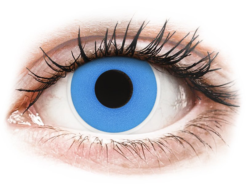 ColourVUE Crazy Lens - Sky Blue - dioptria nélkül (2 db lencse) - Coloured contact lenses
