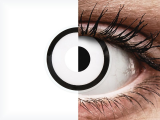 ColourVUE Crazy Lens - White Zombie - dioptria nélkül (2 db lencse)