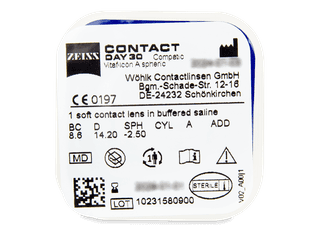 Carl Zeiss Contact Day 30 Compatic (6 db lencse) - Buborékcsomagolás előnézete