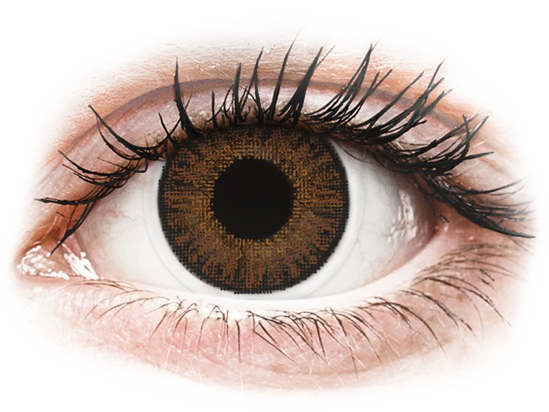 TopVue Color - Brown - dioptria nélkül napi lencsék (10 db lencse) - Coloured contact lenses
