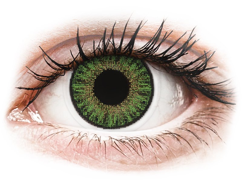 TopVue Color - Green - dioptria nélkül napi lencsék (10 db lencse) - Coloured contact lenses