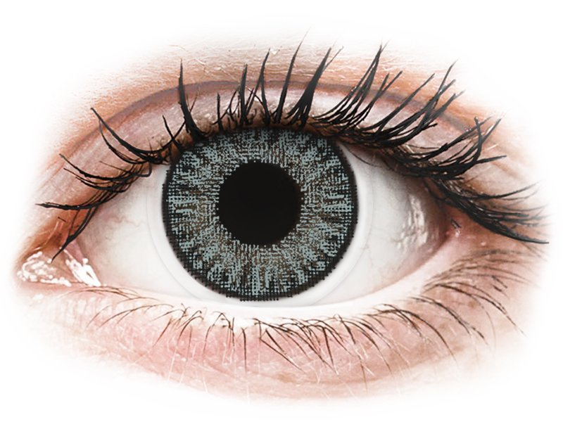 TopVue Color - Soft Grey - dioptriával napi lencsék (10 db lencse) - Coloured contact lenses