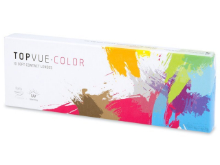TopVue Color - Soft Grey - dioptria nélkül napi lencsék (10 db lencse) - Coloured contact lenses