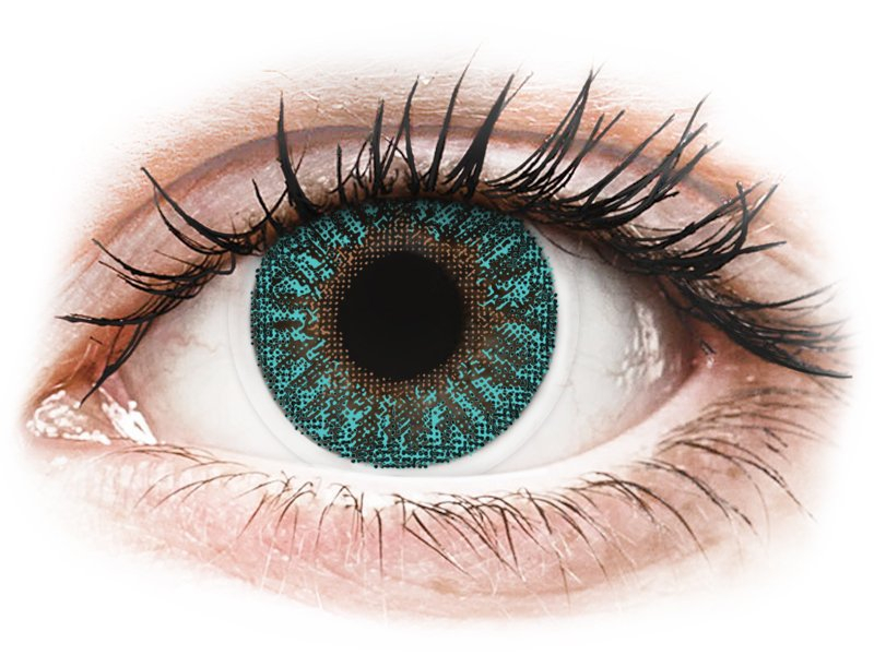 TopVue Color - Turquoise - dioptriával (2 db lencse) - Coloured contact lenses