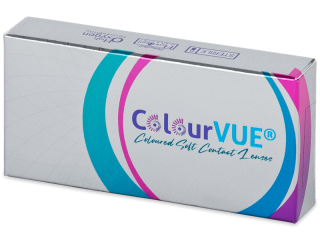 ColourVUE Glamour Aqua - dioptria nélkül (2 db lencse) - Coloured contact lenses