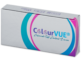 ColourVUE Glamour Aqua - dioptria nélkül (2 db lencse) - Coloured contact lenses