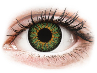 ColourVUE Glamour Green - dioptriával (2 db lencse) - Coloured contact lenses