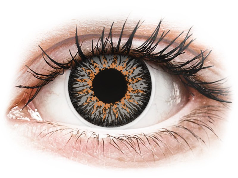 ColourVUE Glamour Grey - dioptria nélkül (2 db lencse) - Coloured contact lenses