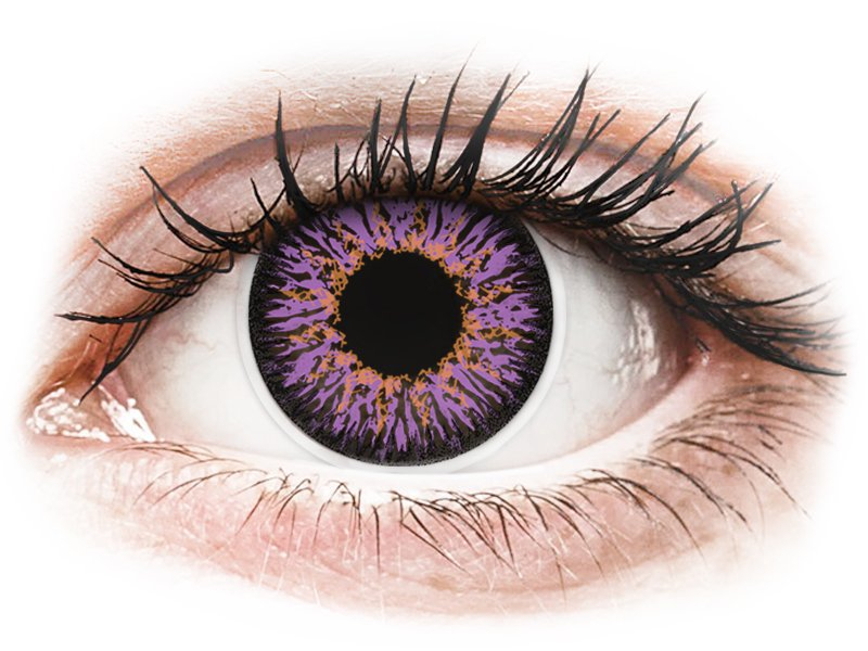 ColourVUE Glamour Violet - dioptria nélkül (2 db lencse) - Coloured contact lenses