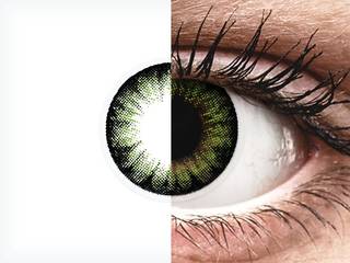 ColourVUE BigEyes Party Green - dioptria nélkül (2 db lencse)