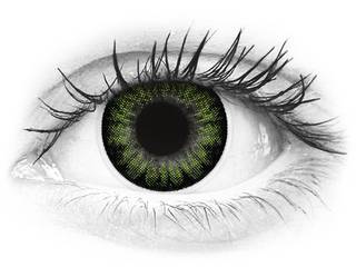 ColourVUE BigEyes Party Green - dioptria nélkül (2 db lencse)