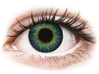 ColourVUE Fusion Yellow Blue - dioptriával (2 db lencse) - Coloured contact lenses